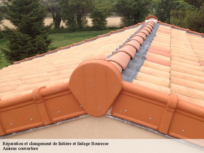 Réparation et changement de faitière et faitage bouresse-86410 Amiens couverture