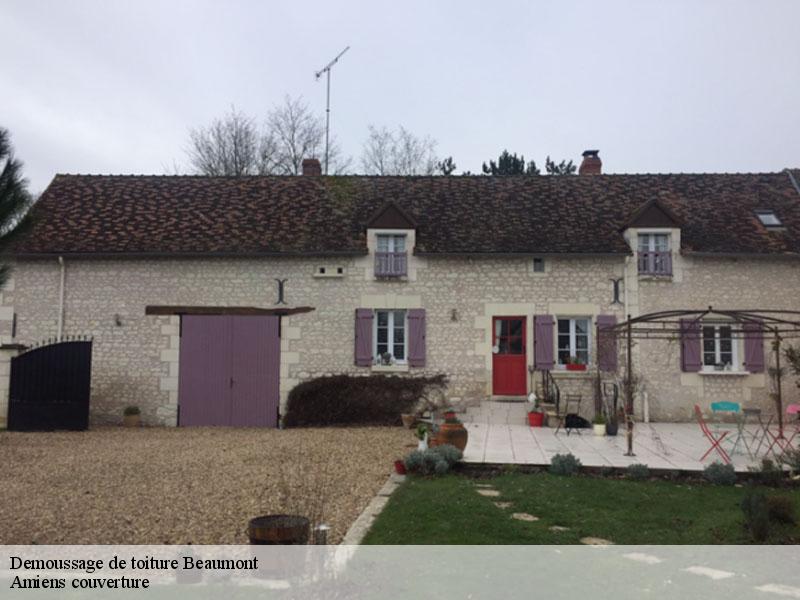 Demoussage de toiture  beaumont-86490 Amiens couverture