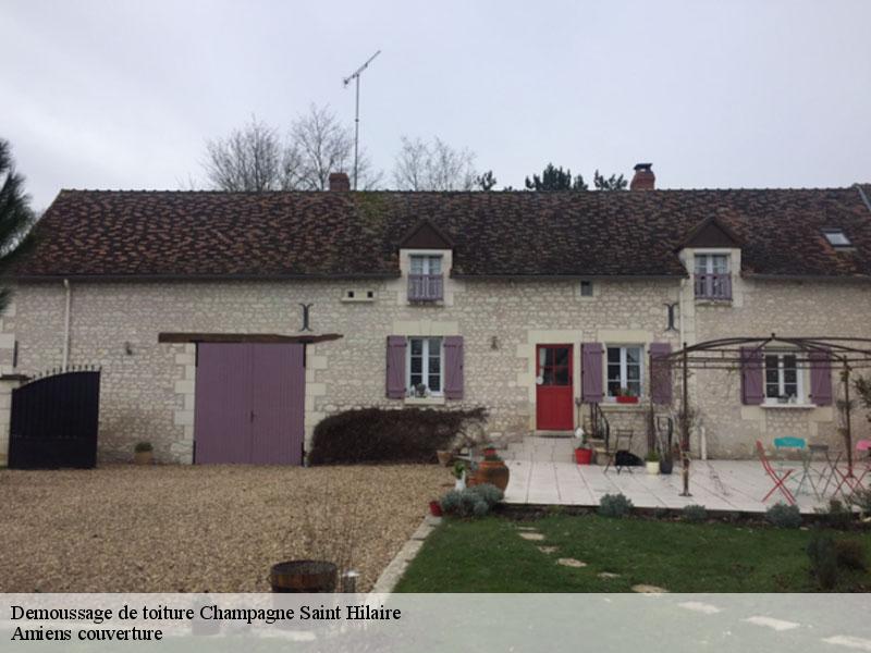 Demoussage de toiture  champagne-saint-hilaire-86160 Amiens couverture